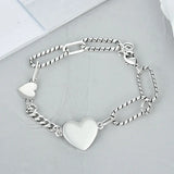 925 Silver Love Pendant Bracelet for Birthday Wedding