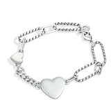 925 Silver Love Pendant Bracelet for Birthday Wedding