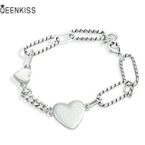 925 Silver Love Pendant Bracelet for Birthday Wedding
