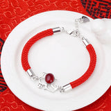 925 Sterling Silver Dog Bracelet for Couples