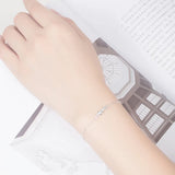 925 Sterling Silver Cat Pendant Bracelet