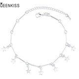 925 Silver Star Pendant Bracelet Couples Gift