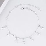 925 Silver Star Pendant Bracelet Couples Gift