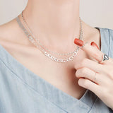 Punk Pig Nose 925 Sterling Silver Necklace