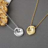 QUEENKISS NC6100 Irregular 18KT Pendant Necklace