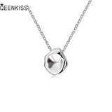 QUEENKISS NC6100 Irregular 18KT Pendant Necklace