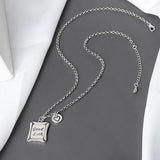 QUEENKISS NC6113 925 Silver Pendant Necklace
