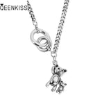 Queenkiss Bear 925 Silver Pendant Necklace
