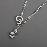 Queenkiss Bear 925 Silver Pendant Necklace