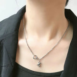 Queenkiss Bear 925 Silver Pendant Necklace