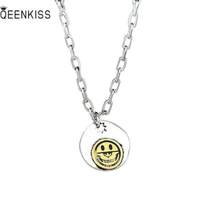 Queenkiss 925 Silver Pendant Necklace Lady Girl Gift