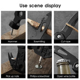 Multifunctional Pliers Claw Hammer Portable Stainless Steel Multitool