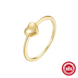 925 Silver Heart Ring for Women Party Jewelry