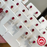 925 Silver Zircon Earrings Women Wedding Party Anniversary Gift
