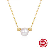 Double Layer Necklace Pearl Crystal Heart Chokers Bohemia Jewelry