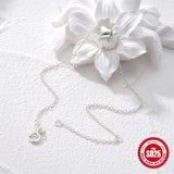 S925 Silver Heart Pendant Bracelet Chain Bangle