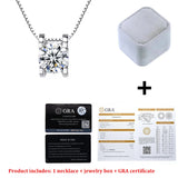 D VVS1 Lab Diamond Moissanite Pendant Necklace