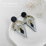 Irregular Geometry Acrylic Earrings