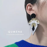 Irregular Geometry Acrylic Earrings