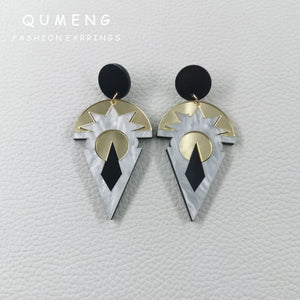 Irregular Geometry Acrylic Earrings
