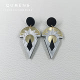 Irregular Geometry Acrylic Earrings