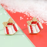 925 Sterling Silver Elk Earrings for Women Christmas Gift Anime Fine Jewelry