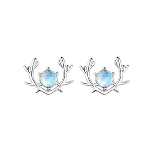 925 Silver Elk Earrings Christmas Gift Anime Kpop Stranger Things Jewelry