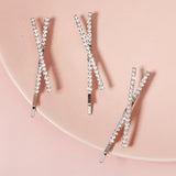 3pcs Rhinestone Hair Clips for Women Girls Bridesmaid Gift