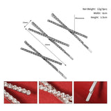 3pcs Rhinestone Hair Clips for Women Girls Bridesmaid Gift