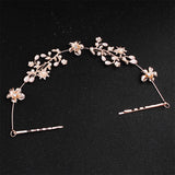 Classic Flowers Crystal Alloy Wedding Headband Bridal Hair Accessories