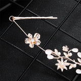 Classic Flowers Crystal Alloy Wedding Headband Bridal Hair Accessories