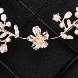 Classic Flowers Crystal Alloy Wedding Headband Bridal Hair Accessories