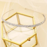 Rhinestone Hairband Silver Bride Headpiece Wedding Crown