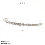Rhinestone Hairband Silver Bride Headpiece Wedding Crown