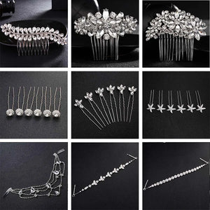 Crystal Wedding Hair Accessories Bridal Hair Jewelry Rhinestone Women
