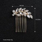 Bride Rhinestone Hair Side Combs Wedding Hair Jewelry