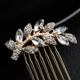 Bride Rhinestone Hair Side Combs Wedding Hair Jewelry