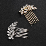 Bride Rhinestone Hair Side Combs Wedding Hair Jewelry