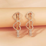 Heart Hair Clips Crystal Silver Bridal Wedding Hair Jewelry