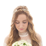 Flower Freshwater Pearls Wedding Headpiece