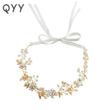 Flower Freshwater Pearls Wedding Headpiece