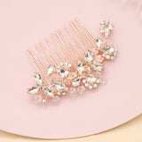 Crystal Silver Wedding Hair Ornaments Bridal Hair Comb Headpieces