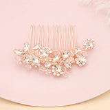 Crystal Silver Wedding Hair Ornaments Bridal Hair Comb Headpieces