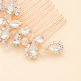 Crystal Silver Wedding Hair Ornaments Bridal Hair Comb Headpieces