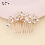 Crystal Silver Wedding Hair Ornaments Bridal Hair Comb Headpieces