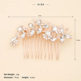 Crystal Silver Wedding Hair Ornaments Bridal Hair Comb Headpieces