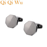 Copper Laser Pattern Shirt Cufflinks for Men Wedding Groom Buttons