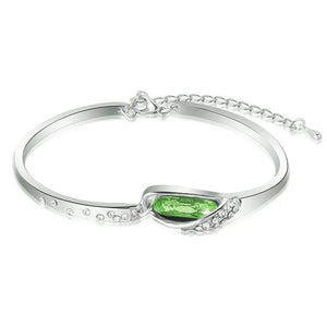 925 Silver Crystal Multicolor Zircon Bracelet