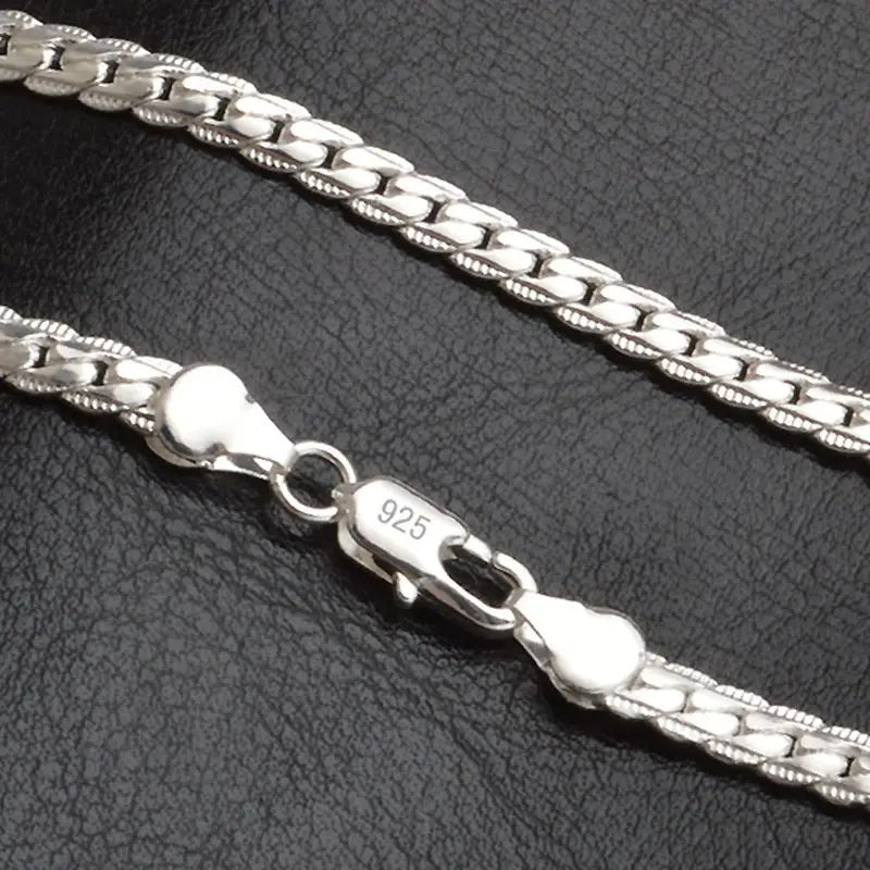 925 Silver Men's 5mm Necklace LN130