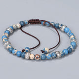 Natural Stone Brads Bracelets Malachite Lapis Lazuli Healing Chram Bracelets